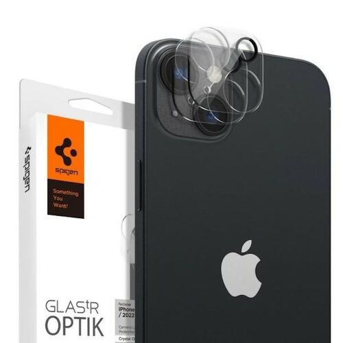 Spigen Schutzglas Kamera Linse fr Apple iPhone 14 14 Plus Transparent