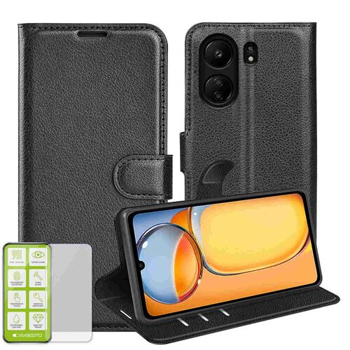 F�r Xiaomi Redmi 13C Cover Handy Tasche Etuis TPU Hart Glas Panzer Folie AUSWAHL 