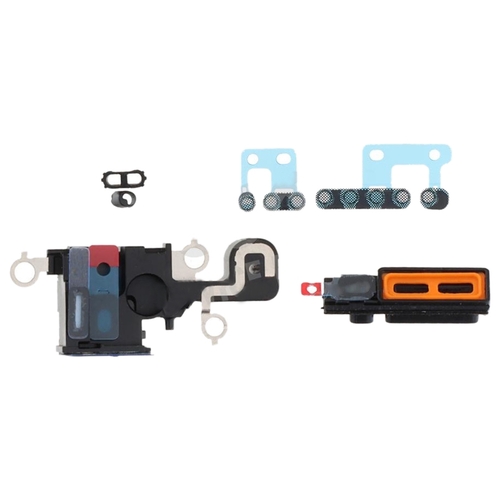 Lautsprecher Schmutzschutz Gitter Pad Set f�r Apple iPhone 15 Ersatzteil Reparatur