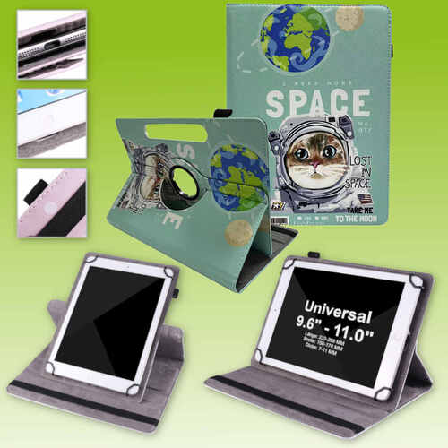 Fr Facetel Tablet 10 Zoll 360 Grad Uni Motiv 20 Tablet Tasche Etuis