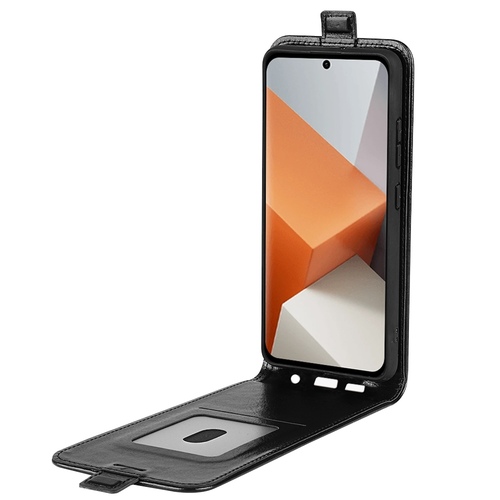 F�r Xiaomi Redmi Note 13 Pro Plus Fliptasche Schwarz H�lle Case Tasche