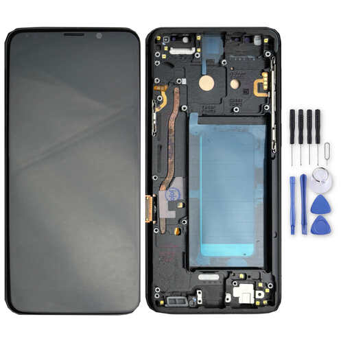 F�r Samsung Galaxy S9 Display Full TFT LCD Einheit Touch Ersatzteil Reparatur Schwarz (ohne Fingerprint)