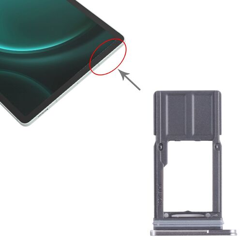 F�r Samsung Galaxy Tab S9 FE SM-X510 Micro SD SIM Kartenhalter WiFi- Edition Grau 