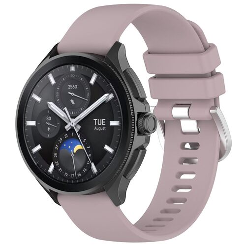 F�r Xiaomi Watch S3 hochwertiges Gl�nzend Silikon Ersatz Armband Lila