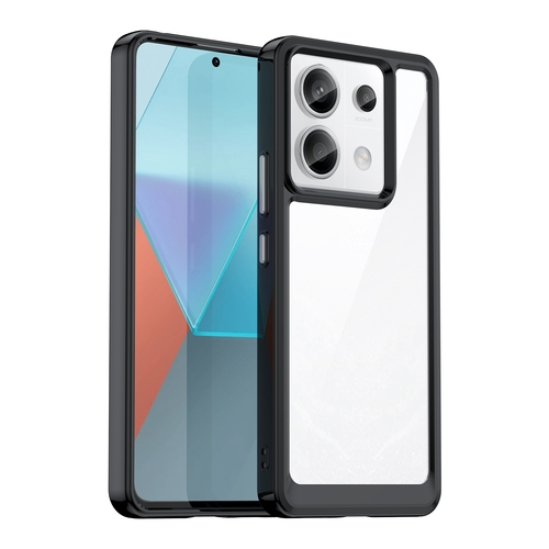 Fr Xiaomi Redmi Note 13 Pro / Poco X6 TPU Acryl Handy Hlle Schwarz