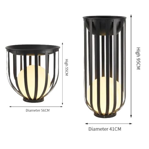 Hochwertige Outdoor Lampen Set aus Metall f�r Garten oder Terrassen 