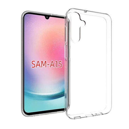 F�r Samsung Galaxy A15 Silikoncase TPU Schutz Transparent Handy H�lle