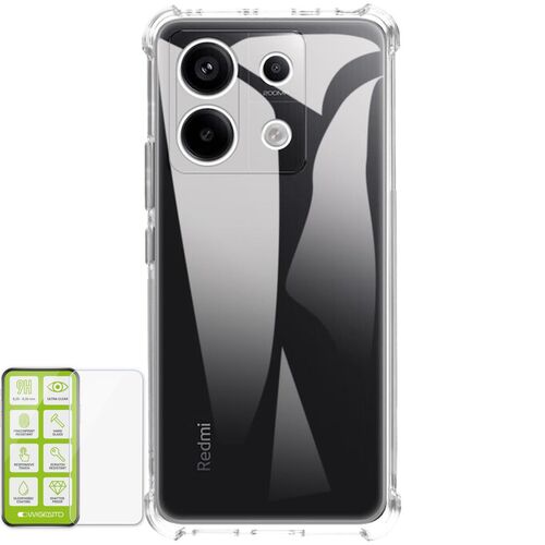 F�r Xiaomi Redmi Note 13 Pro / Poco X6 Cover Handy Tasche Etuis TPU Hart Glas Panzer Folie AUSWAHL 