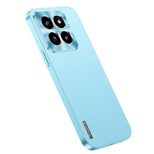 F�r Xiaomi 14 Feinmattes Metall Design Handy Schutz H�lle Hellblau