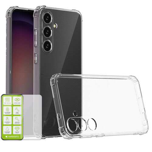 F�r Samsung Galaxy S24 Plus Cover Handy Tasche Etuis TPU Hart Glas Folie AUSWAHL 