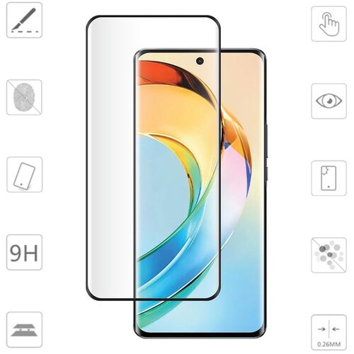 F�r Honor Magic 6 Lite 4D Curved Premium 0,3 mm H9 Hart Glas Folie