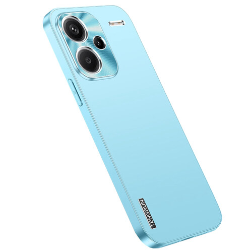 F�r Xiaomi Redmi Note 13 Pro Plus Feinmattes Metall Design H�lle Hellblau