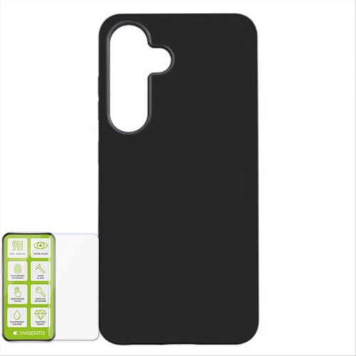 F�r Samsung Galaxy S24 Plus TPU H�lle Case Schwarz + H9 Glas Schutz