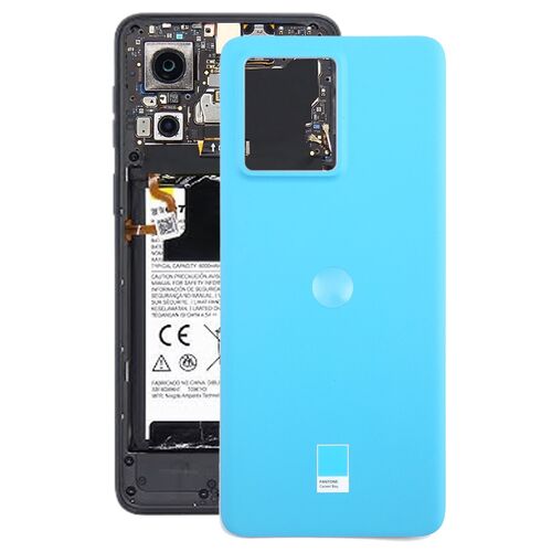 F�r Motorola Edge 40 Neo Akkudeckel Battery Back Cover Ersatzteil Reparatur Blau