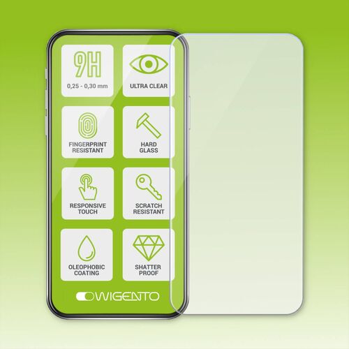 F�r Motorola Moto G34 2.5D 0,26 mm H9 Hart Glas Transparent Schutz