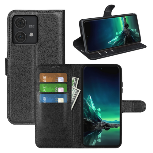 F�r Motorola Edge 40 Neo Book Wallet Premium Schutz Handy H�lle Tasche