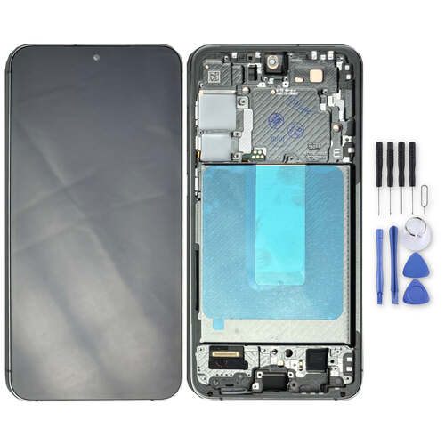 F�r Samsung Galaxy S23 Plus Display Full OLED mit Rahmen Einheit Touch Ersatzteil Reparatur Gr�n