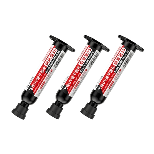 3er Pack schnell aush�rtender Nano L�tstopplack mit 3S Sprungdraht UV-trockner