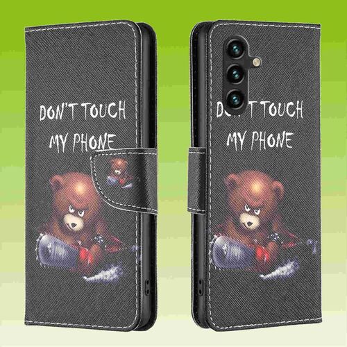 F�r Samsung Galaxy A55 Kunstleder Schutz Tasche H�lle Book Motiv 1