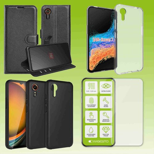 F�r Samsung Galaxy XCover 7 Cover Handy Tasche Etuis TPU Hart Glas Panzer Folie AUSWAHL