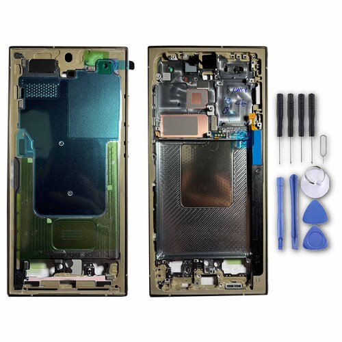 Samsung Galaxy S24 Ultra Produktset Ersatz- und Reparaturteile Displays Rahmen Akkudeckel 