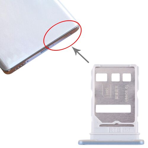F�r Honor 90 Pro SIM + SIM Card Tray Kartenhalter Blau