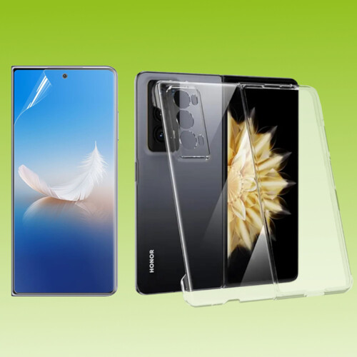 F�r Honor Magic V2 Cover Handy Tasche Etuis TPU Hart Glas Panzer Folie AUSWAHL