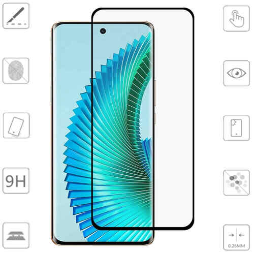 F�r Honor Magic 6 Lite 3D Premium 0,3 mm Schutz H9 Hart Glas Schwarz