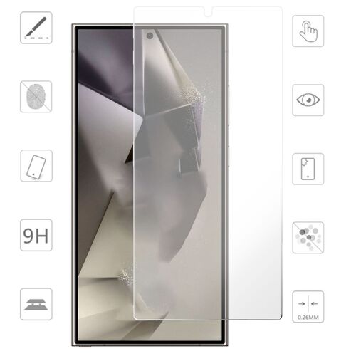 Samsung 3D Premium 0,3 mm Schutz H9 Hart Glas f�r Galaxy S24 Ultra