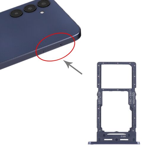 F�r Samsung Galaxy A25 5G SM-A256B SIM + SIM Card Tray + Micro SD Kartenhalter Schwarz 