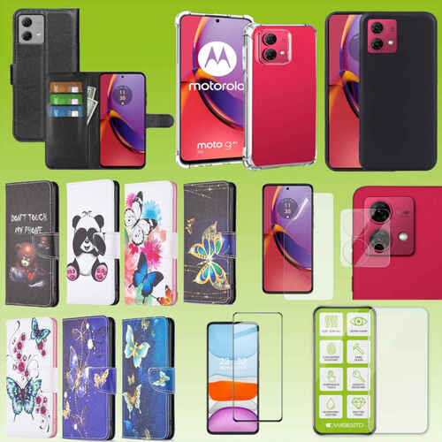 F�r Motorola Moto G84 5G Cover Handy Tasche Etuis TPU Hart Glas Panzer Folie Zubeh�r AUSWAHL