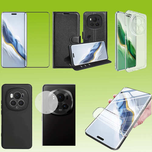 F�r Honor Magic 6 Pro Cover Handy Tasche Etuis TPU Hart Glas Panzer Folie AUSWAHL