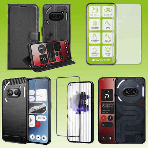 F�r Nothing Phone 2a / Plus Cover Handy Tasche Etuis TPU Hart Glas Panzer Folie AUSWAHL