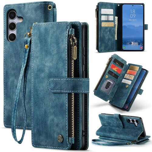 Fr verschiedene Handy Modelle CaseMe Kunstleder Multifunktion Zipper Wallet Tasche 