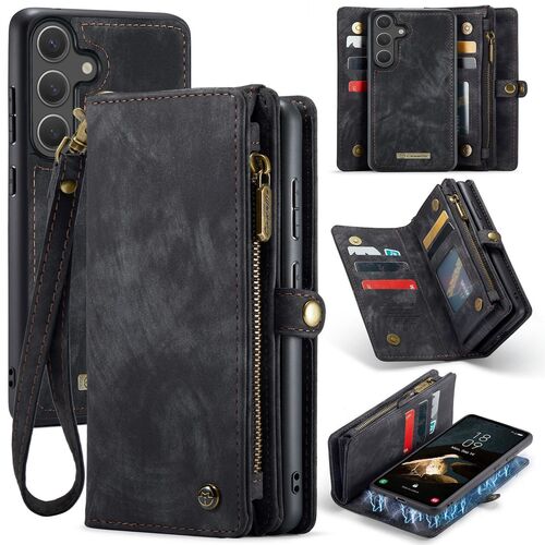 F�r verschiedene Handy Modelle CaseMe Kunstleder Multifunktion Zipper Wallet Tasche 