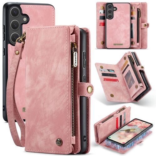 F�r verschiedene Handy Modelle CaseMe Kunstleder Multifunktion Zipper Wallet Tasche 