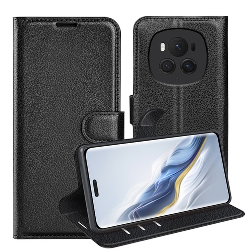 F�r Honor Magic 6 Pro Kunst-Leder Book Wallet Schutz H�lle Tasche Case