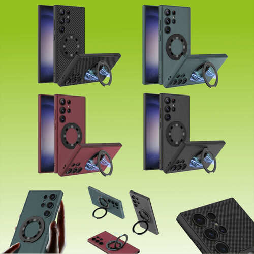 F�r Handy Modelle GKK Skin Feel Design MagSafe Magnet Ring Schutz H�lle Cover