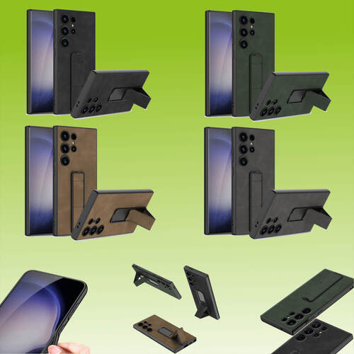 Fr Handy Modelle GKK Skin Feel Frosted Design Schutz Hlle Cover mit Halterung