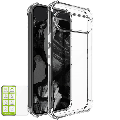 F�r Google Pixel 9 / 9 Pro Cover Tasche Etuis TPU Hart Glas Panzer Folie AUSWAHL 