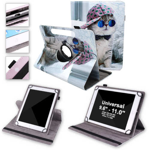 F�r Apple iPad Air 11 2025 / 2024 360 Grad Uni Motiv 9 Tasche H�lle