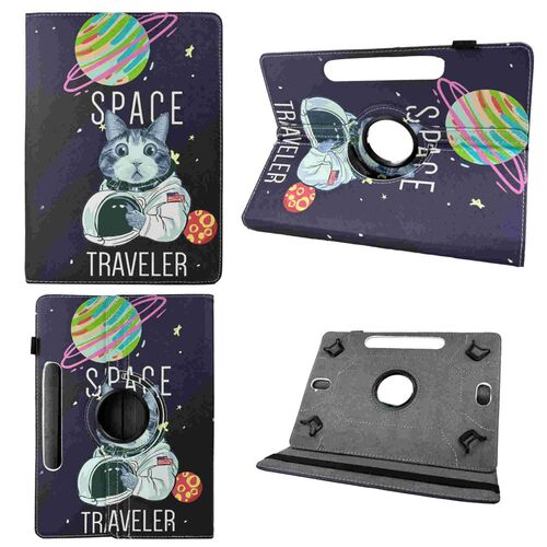 F�r Apple iPad Air 11 2025 / 2024 360 Grad Uni Motiv 19 Tasche H�lle