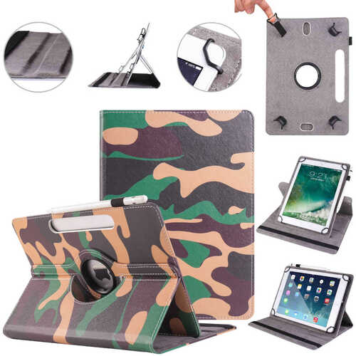 F�r Apple iPad Pro 11.0 Zoll 2024 360 Grad Uni Motiv 16 Tablet Tasche