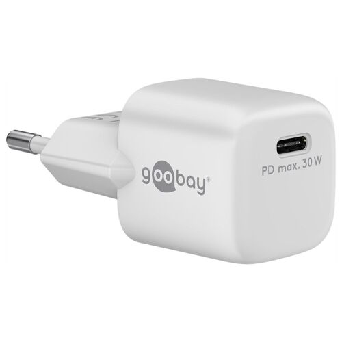Goobay Schnellladeger�t USB-C Nano (30W) Wei�