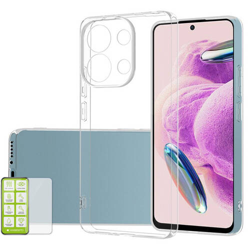 F�r Xiaomi Poco M6 Pro 4G / Redmi Note 13 Pro 4G Cover Handy Tasche Etuis TPU Hart Glas Panzer Folie AUSWAHL 