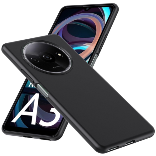 F�r Xiaomi Redmi A3 Silikon Schutz Schwarz H�lle Cover Case TPU d�nn