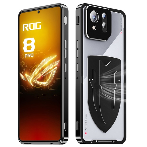F�r Asus ROG Phone 8 / 8 Pro Hitzeableitende Metall Handyh�lle Schwarz