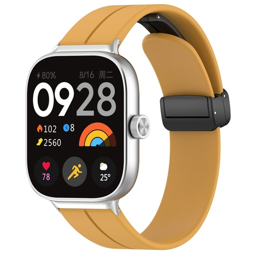 F�r Xiaomi Smart Band 9 Pro 8 Pro / Redmi Watch 5 / 4 Silikon Armband Magnetisch 