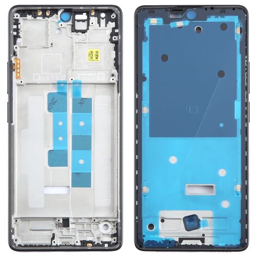 F�r Xiaomi Poco M6 Pro 4G / Redmi Note 13 Pro 4G Display Rahmen Frame Bezel Plate Ersatzteil Reparatur Schwarz