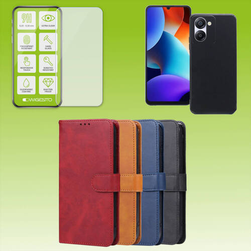 F�r Blackview Color 8 Cover Handy Tasche Etuis TPU Hart Glas Panzer Folie AUSWAHL